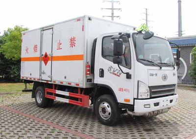 Huatong brand automobiles HCQ5040XRQCA6 Flammable gas box transport vehicle