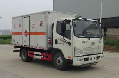 Huatong brand automobiles HCQ5040XRQCA6 Flammable gas box transport vehicle