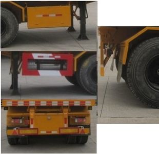 Changchunyu Chuangbai Automobile FCC9352ZZXP Flat dump semi-trailer