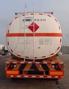 CIMC ZJV9408GRYSZB Flammable liquid tank transport semi-trailer