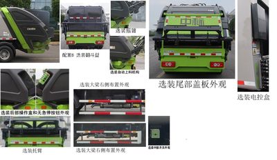 Zhongban Automobile ZBF5081ZYSBJBE6F Compressed garbage truck