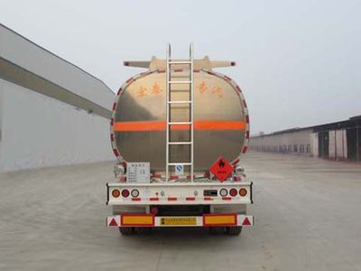 Zhengkang Hongtai brand automobiles HHT9402GRYD Aluminum alloy flammable liquid tank transport semi-trailer