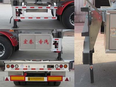 Zhengkang Hongtai brand automobiles HHT9402GRYD Aluminum alloy flammable liquid tank transport semi-trailer