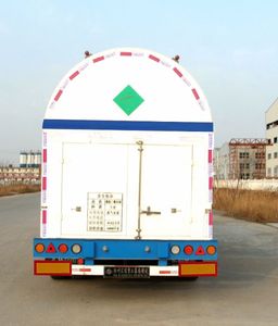 Huida brand automobiles YHD9400GDY Low temperature liquid transport semi-trailer