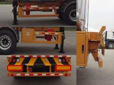 CIMC ZJV9408GRYSZ Flammable liquid tank transport semi-trailer