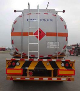 CIMC ZJV9408GRYSZ Flammable liquid tank transport semi-trailer