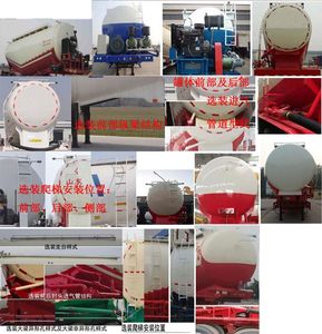 Liangfeng  LYL9406GFL Medium density powder material transportation semi-trailer