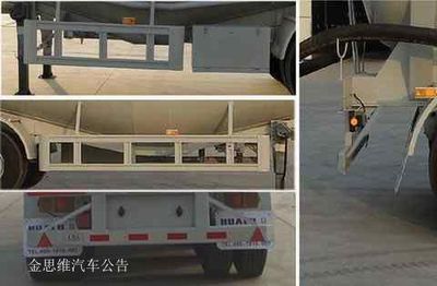 Hualu Yexing brand automobiles HYX9401GXH Lower ash semi-trailer