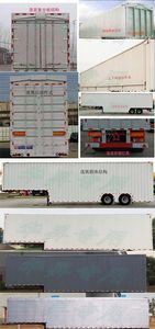 Liangsheng  SHS9350XYK Wing opening box semi-trailer