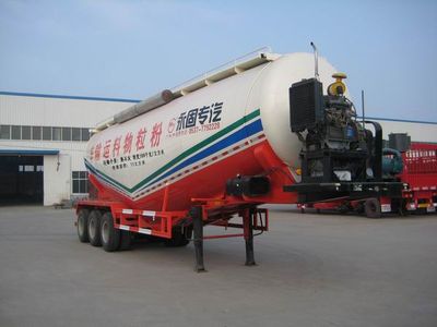 Guangke brand automobiles YGK9406GFL Low density powder material transportation semi-trailer