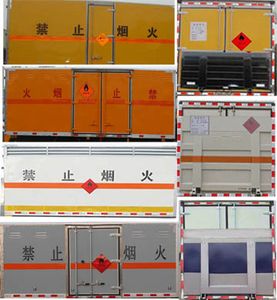 Jiangte brand automobiles JDF5161XRQBJ Flammable gas box transport vehicle