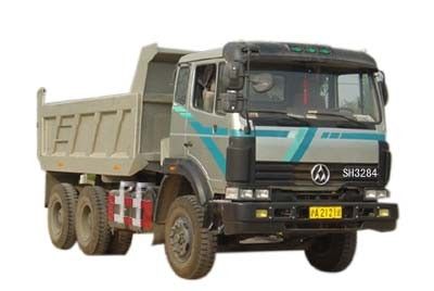 Shanghui  SH3284 Flat head cab dump truck