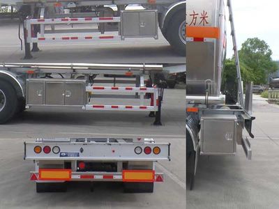 Hengxin Zhiyuan brand automobiles CHX9350GYY Aluminum alloy oil transport semi-trailer