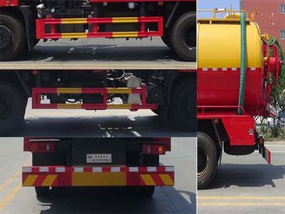 Huatong brand automobiles HCQ5258GQWEQ6 Cleaning the suction truck