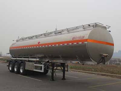 Lingyu  CLY9405GYYA Aluminum alloy oil transport semi-trailer