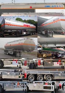 Lingyu  CLY9405GYYA Aluminum alloy oil transport semi-trailer