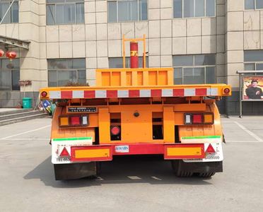 Zhongyun Changda brand automobiles XSQ9407ZZXP Flat dump semi-trailer