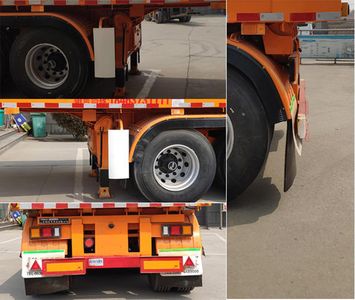 Zhongyun Changda brand automobiles XSQ9407ZZXP Flat dump semi-trailer