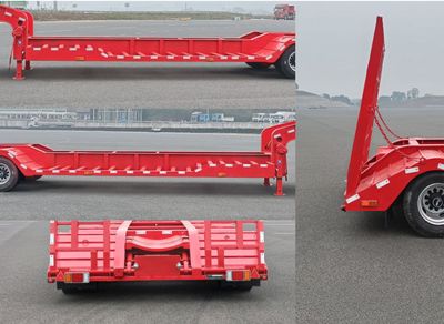 Zhongte  QYZ9370TDP Low flatbed semi-trailer