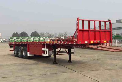 Huajun  ZCZ9401TPBH Flat transport semi-trailer