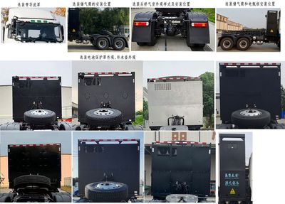 Remote license plate car HN4251B41C6BEVY Battery swappable pure electric semi-trailer tractor