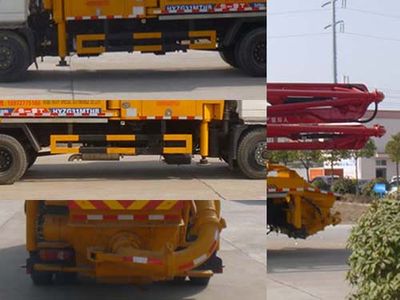 Huatong brand automobiles HCQ5200THBEQ5 Concrete pump truck