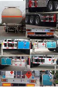 Mastercard SDW9404GRYA Aluminum alloy flammable liquid tank transport semi-trailer