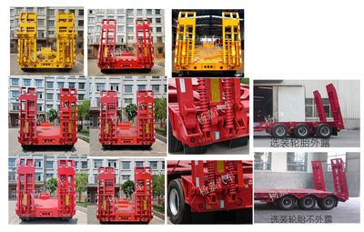 Yangjia  LHL9374TDP Low flatbed semi-trailer