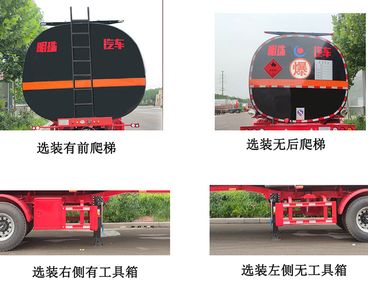 Hehai Mingzhu  MZC9401GRYT Flammable liquid tank transport semi-trailer