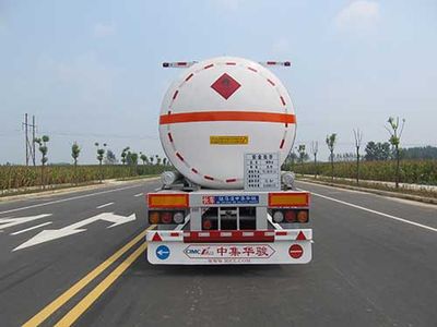 Huajun  ZCZ9400GRYHJF Flammable liquid tank transport semi-trailer