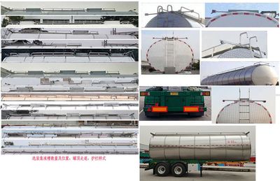 Yunteng  HJM9350GYS Liquid food transportation semi-trailer