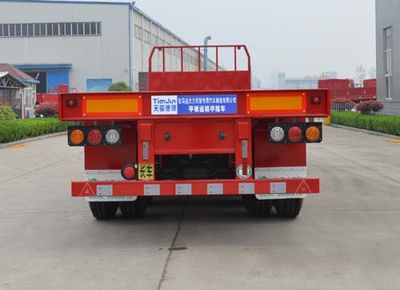 Tianjun Dejin brand automobiles TJV9400TPBH Flat transport semi-trailer