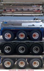 Ruijiang  WL9403GYYD49TA Aluminum alloy oil transport semi-trailer