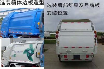 Yueda  YD5083ZYS Compressed garbage truck