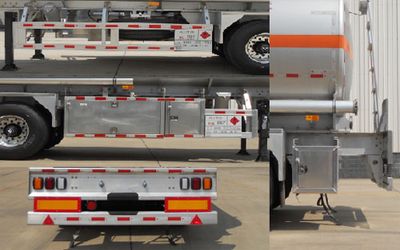 Shengtong brand automobile CSH9406GRY Aluminum alloy flammable liquid tank transport semi-trailer