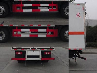 Huatong brand automobiles HCQ5046XRQBJ6 Flammable gas box transport vehicle