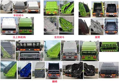 Jinchuang Jialan Brand Automobile KTE5180ZYSDEV Pure electric compression garbage truck