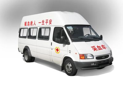 Jiangling Quanshun brand automobiles JX5045XCXDLB2H Blood collection vehicle