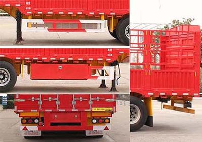 Zhongzhi Huaxing brand automobiles JLQ9407CCY Gantry transport semi-trailer