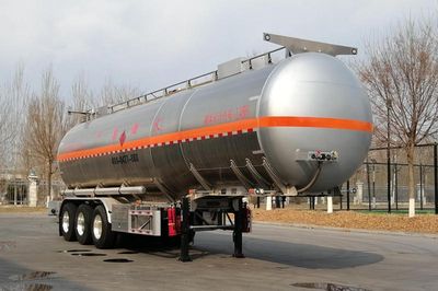 Jinxi WPH9401GRYLAluminum alloy flammable liquid tank transport semi-trailer