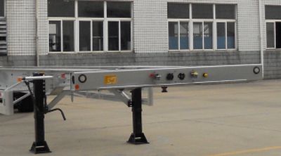 Shengtong brand automobile CSH9354TJZ Aluminum alloy container transport semi-trailer