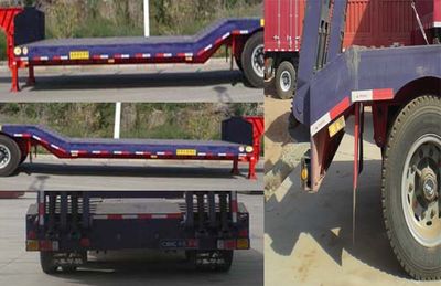 CIMC ZJV9350TDPBYA Low flatbed semi-trailer