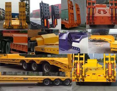 Huilian Automobile HLC9390TDP Low flatbed semi-trailer