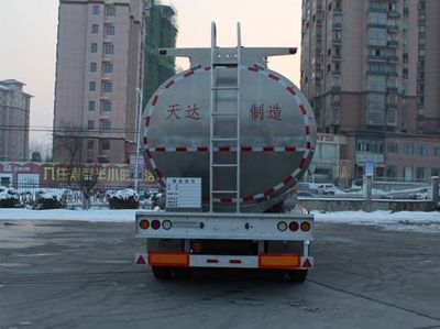 Wanqi Automobile CTD9401GSY Aluminum alloy edible oil transportation semi-trailer