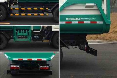 Zhonglian Automobile ZLJ5040ZZZDFE4 Hydraulic Lifter Garbage truck 