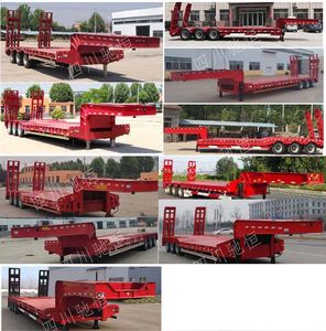 Chiheng Kyushu  CHV9402TDP Low flatbed semi-trailer