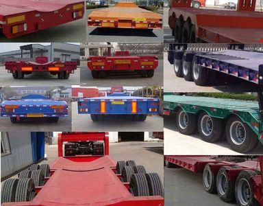 Jianyu brand automobile YFZ9370TDP Low flatbed semi-trailer