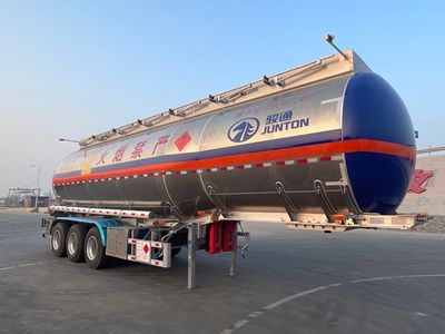 Juntong  JF9407GRYA Aluminum alloy flammable liquid tank transport semi-trailer