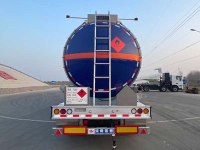 Juntong  JF9407GRYA Aluminum alloy flammable liquid tank transport semi-trailer