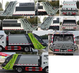 Huatong brand automobiles HCQ5041ZYSEQ6 Compressed garbage truck